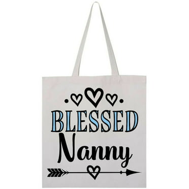 Personalised Nan Nanny Nanna Tote Shopping Shoulder Bag  12 Colours